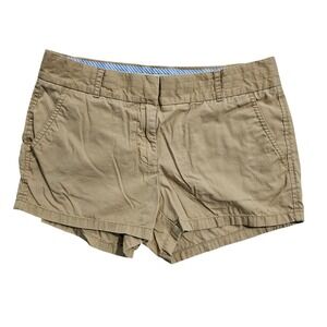 J.Crew Broken-In Chino Womens 4 Tan Khaki Cotton Shorts Casual Style 36234